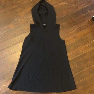 Hooded sheer shirt